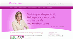 Desktop Screenshot of coachjoelle.com